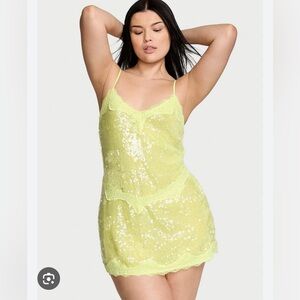 Victoria’s Secret Green Slip Mini size large